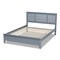 Baxton Studio Adela Grey Finished Wood Full Size Platform Bed 159-9602 - alternate 6